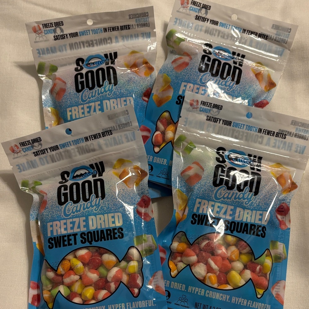 Freeze Dried Sweet Squares 4 Packages